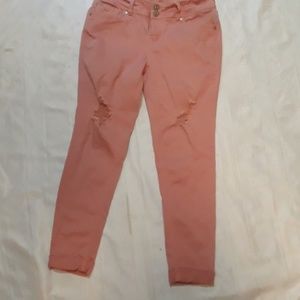 Wildflower dusty rose colored jeans size 11